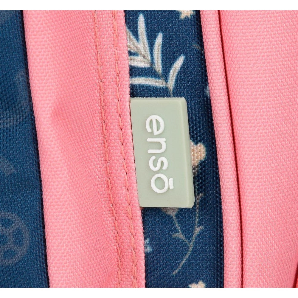 Mochila Enso Little Dreams doble compartimento adaptable Azul