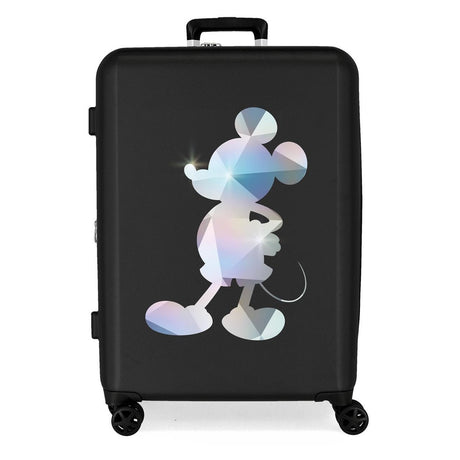 Maleta mediana rígida Disney 100 Mickey Silver 70 cm