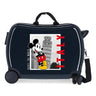 Maleta infantil Mickey Italy 2 ruedas multidireccionales blanco