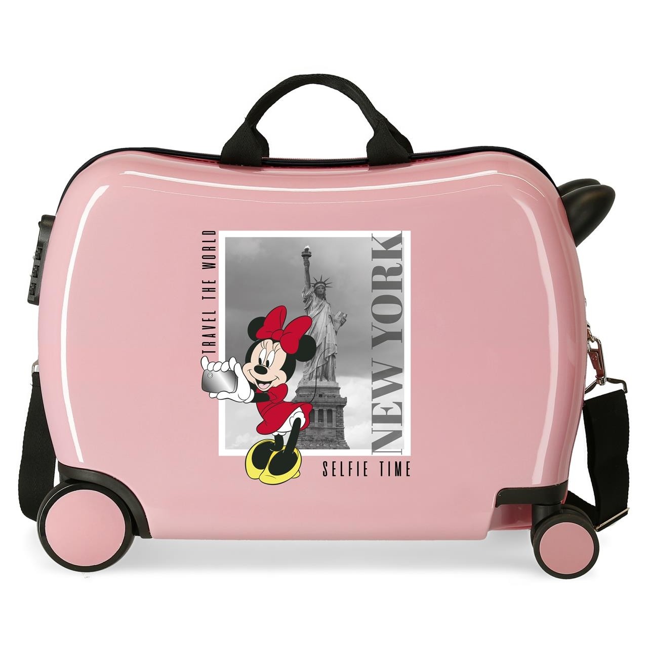 MALETA INFANTIL MINNIE NEW YORK 2 RUEDAS MULTIDIRECCIONALES