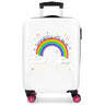 MALETA DE CABINA ROLL ROAD ARCOIRIS EVERYTHING OK RÍGIDA 55CM BLANCO