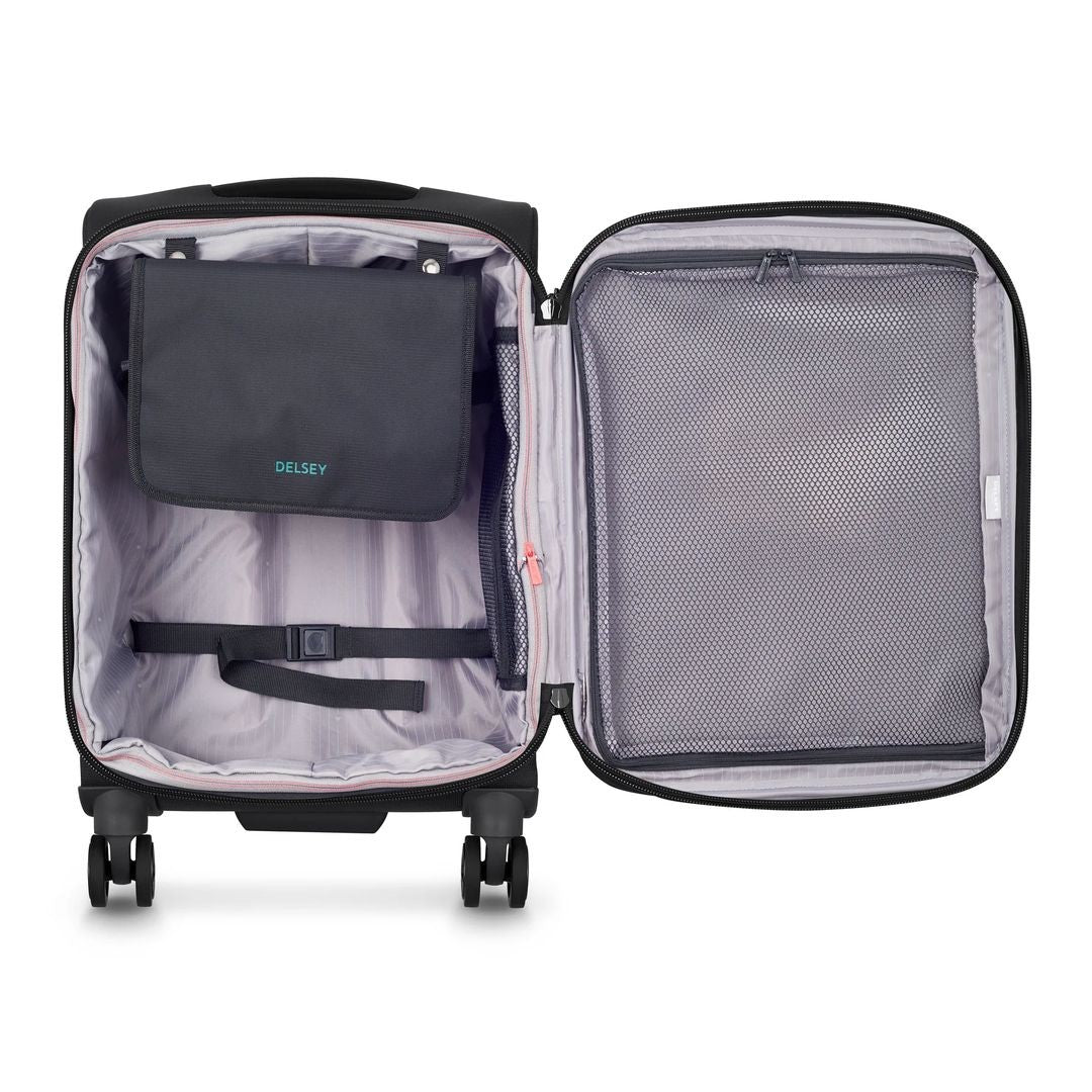 DELSEY MALETA BLANDA DE CABINA EXTENSIBLE HELIUM DLX 55CM