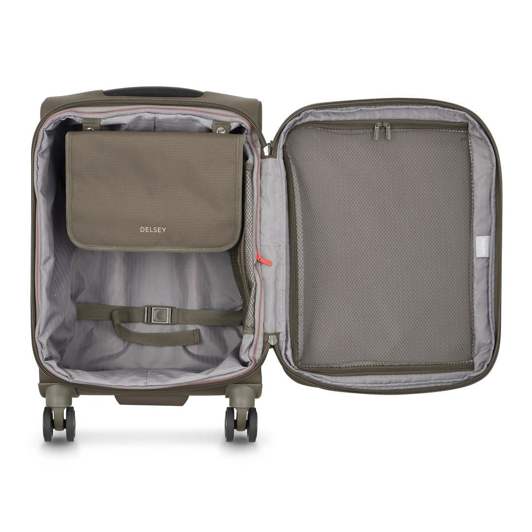 DELSEY MALETA BLANDA DE CABINA EXTENSIBLE HELIUM DLX 55CM