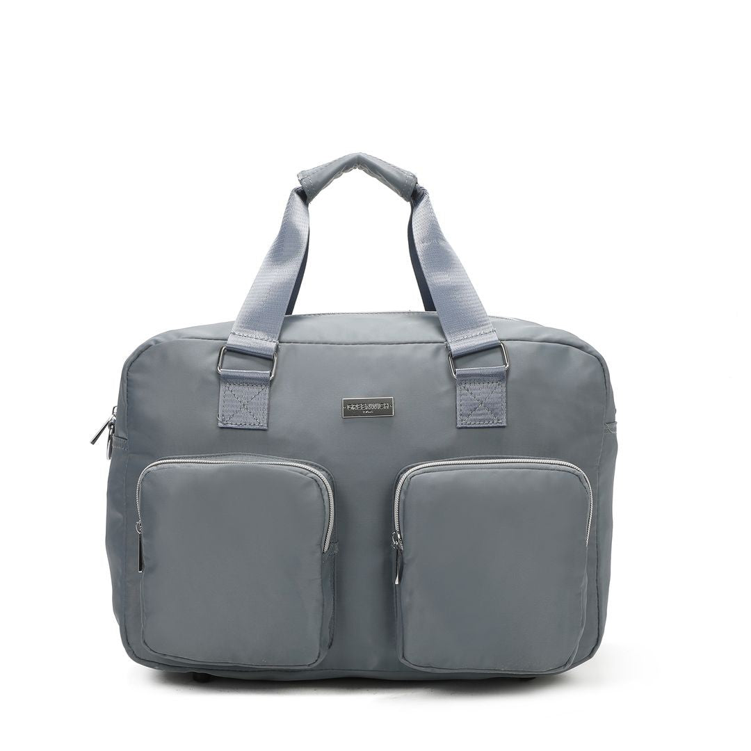 SET DE GREENWICH MALETA DE CABINA EXTENSIBLE BUDAPEST Y BOLSA DE VIAJE BUFON Gris