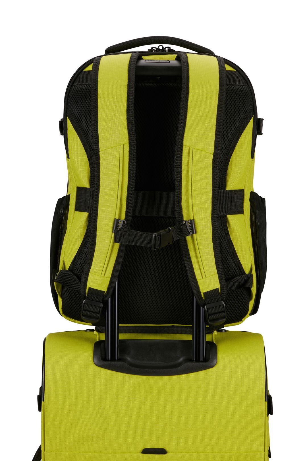 SET ROADER MALETA DE CABINA 55 CM Y MOCHILA PARA PORTÁTIL M - 15.6" – LIME