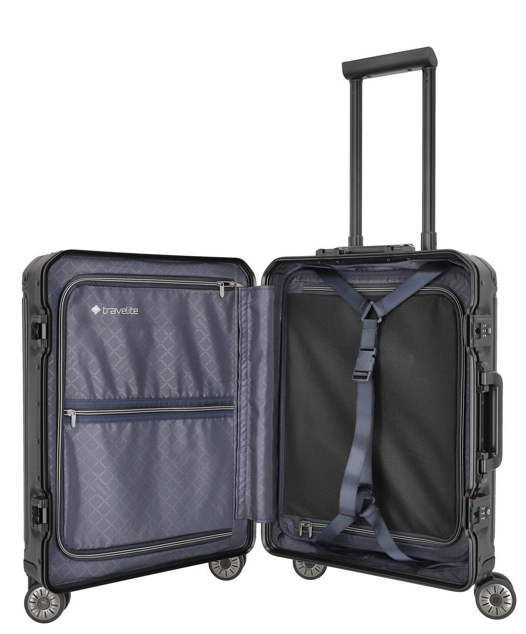 TRAVELITE – Maleta  ALUMINIO Next con Bolsillo para PC 15.6" – CABINA 55CM