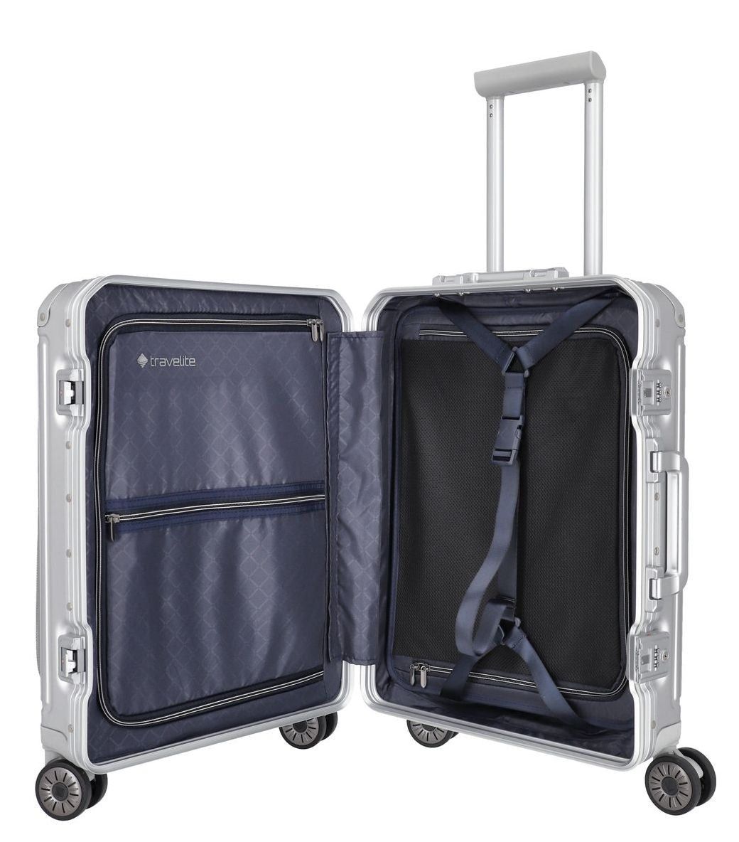 TRAVELITE – Maleta  ALUMINIO Next con Bolsillo para PC 15.6" – CABINA 55CM