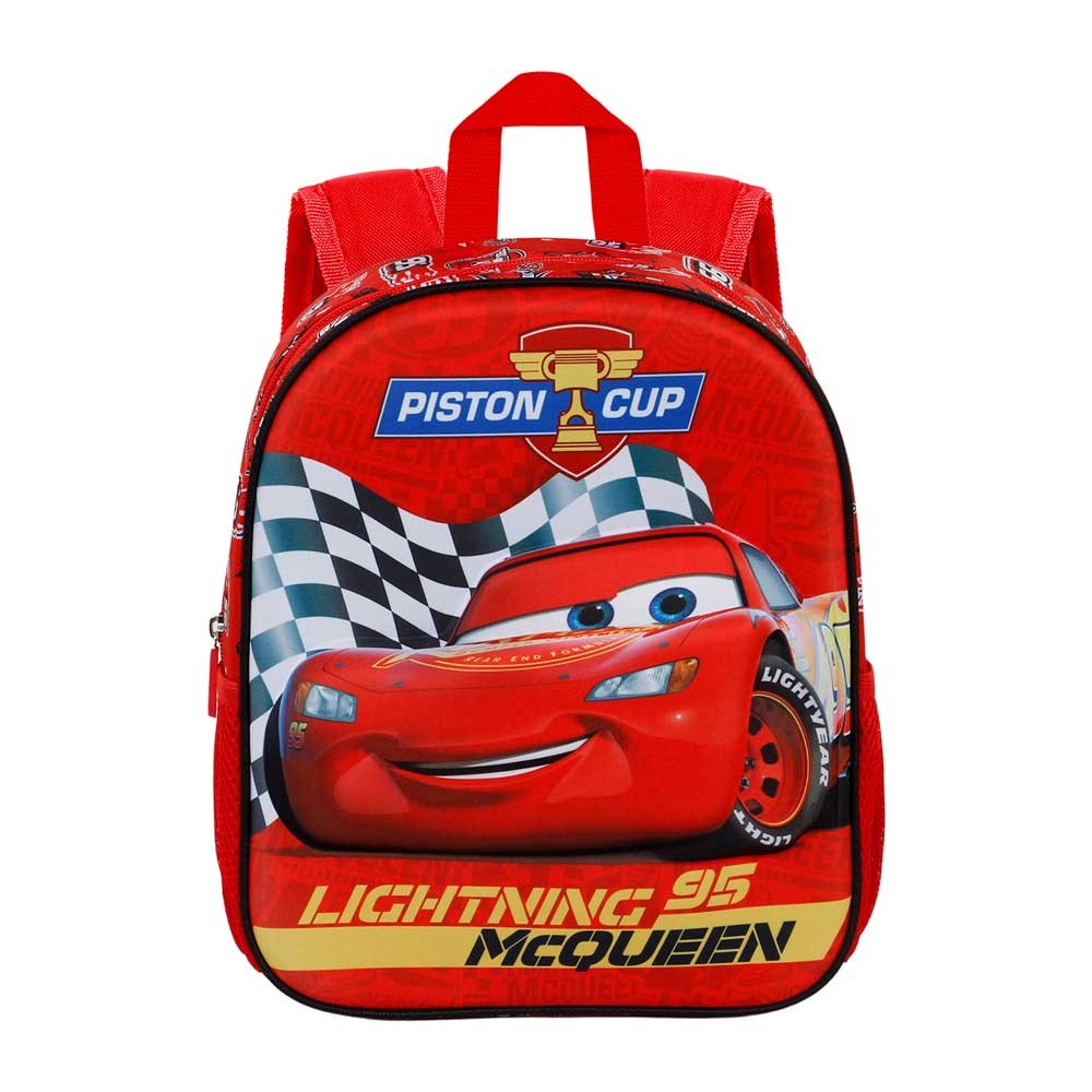 MOCHILA PEQUEÑA PREESCOLAR 3D MULTICOLOR CARS 3 PISTON