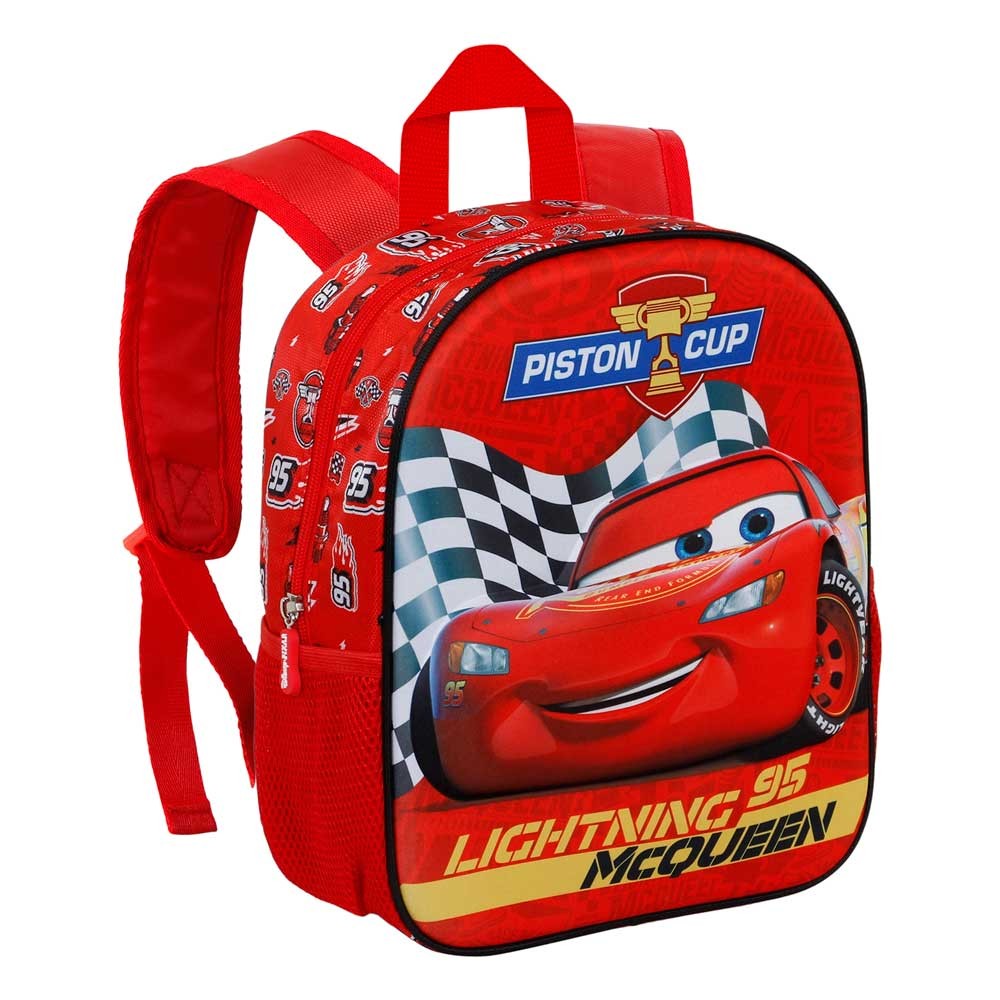 MOCHILA PEQUEÑA PREESCOLAR 3D MULTICOLOR CARS 3 PISTON