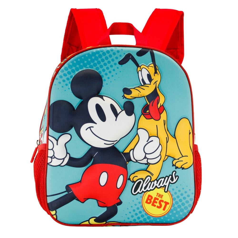 MOCHILA PEQUEÑA PREESCOLAR 3D MICKEY MOUSE BEST