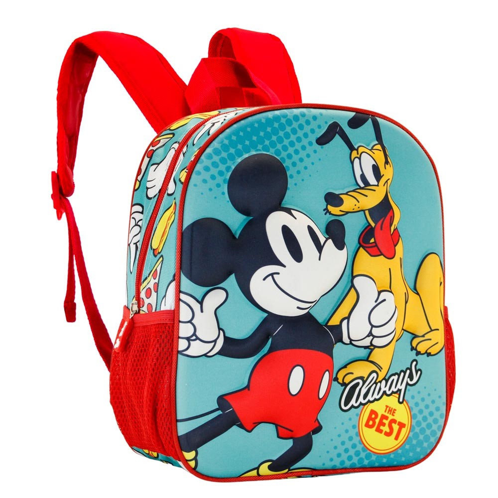 MOCHILA PEQUEÑA PREESCOLAR 3D MICKEY MOUSE BEST