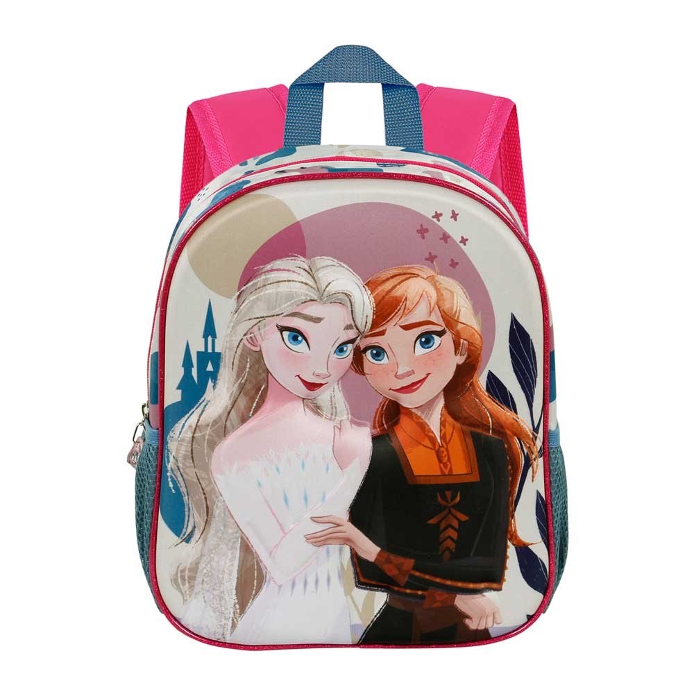 MOCHILA PEQUEÑA PREESCOLAR 3D FROZEN 2 CASTLE