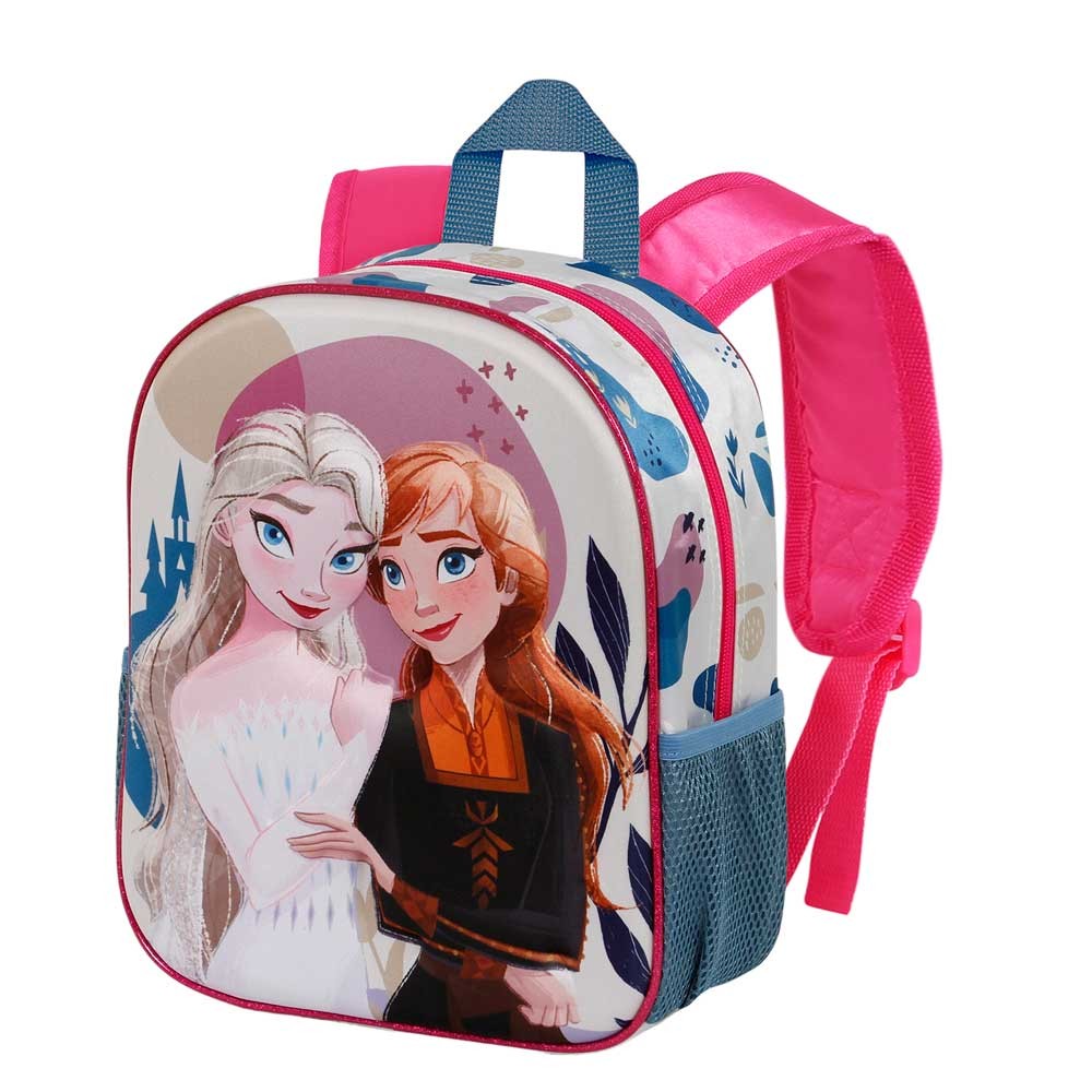 MOCHILA PEQUEÑA PREESCOLAR 3D FROZEN 2 CASTLE