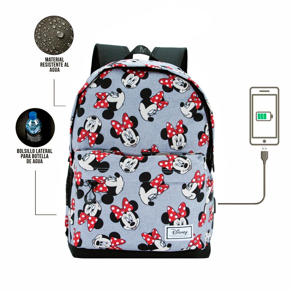 MOCHILA ESCOLAR HS 1.3 MINNIE MOUSE KIND