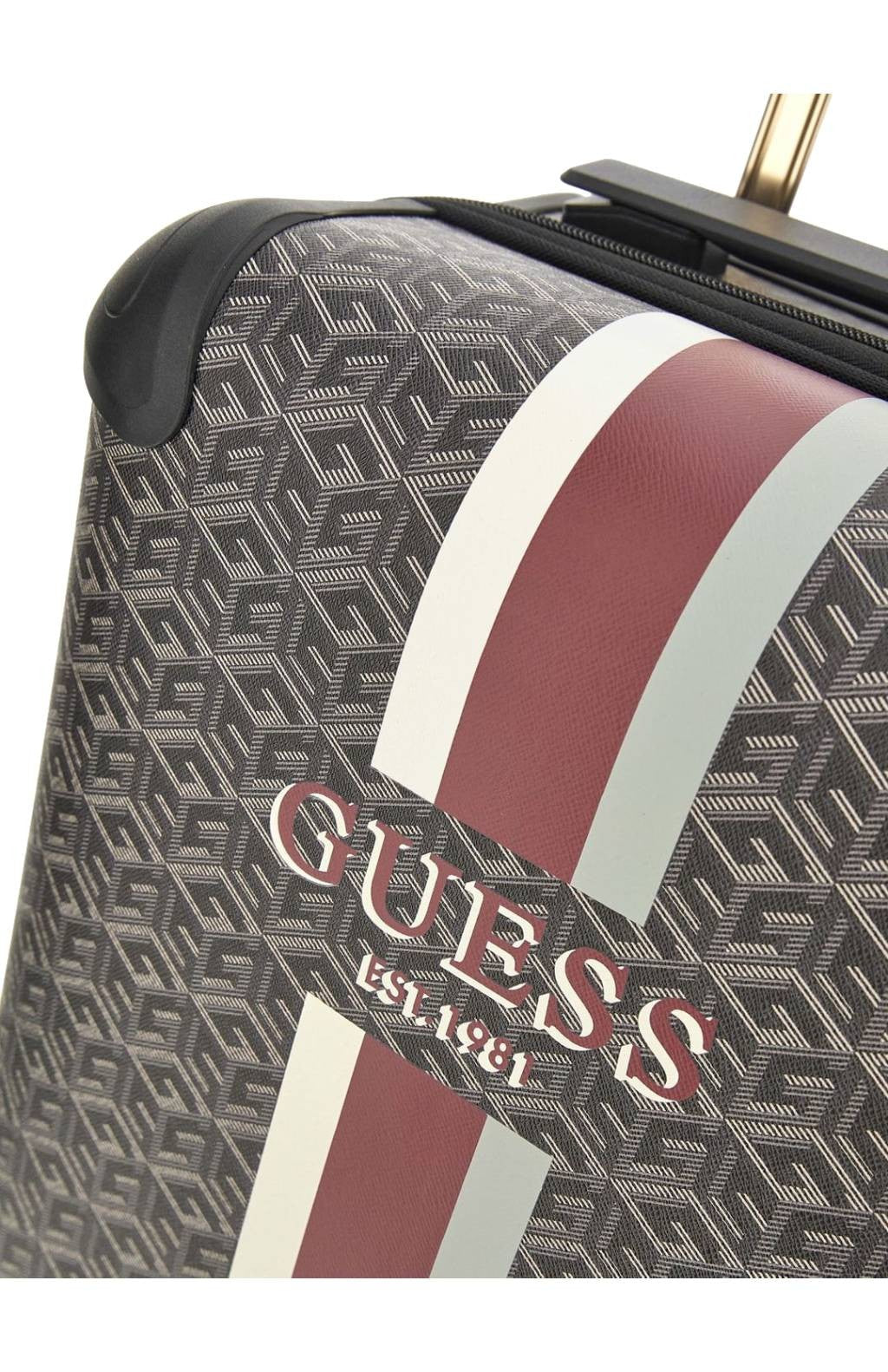 GUESS MALETA WILDER 46CM Negro-Beige