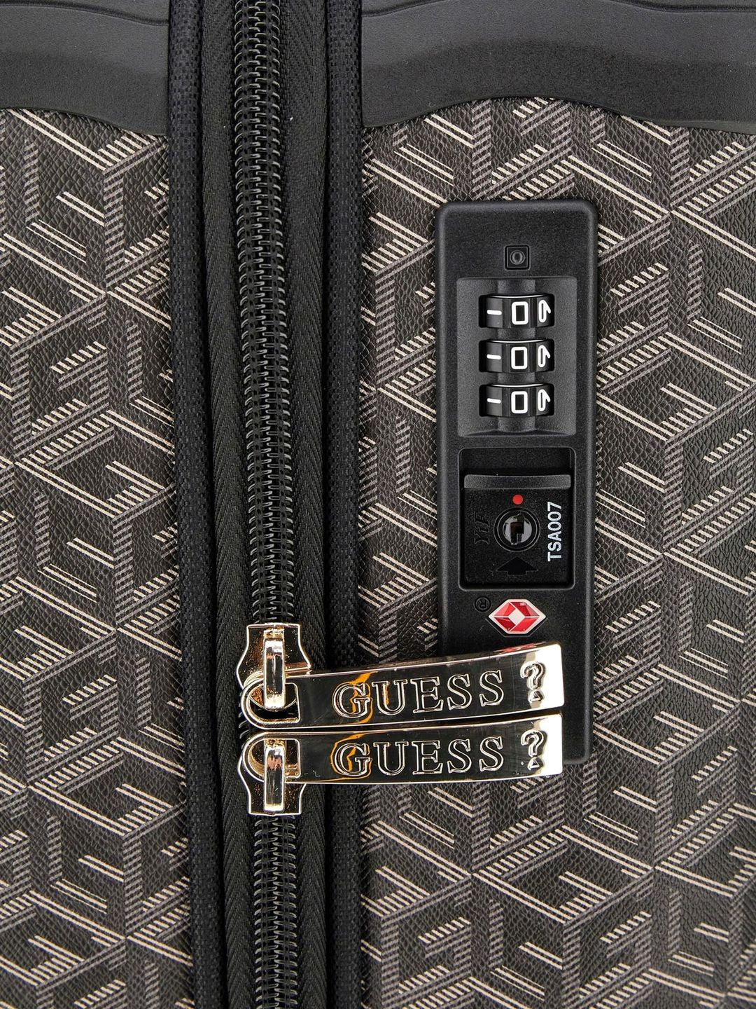 GUESS MALETA WILDER 46CM Negro-Beige