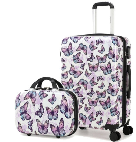 GREENWICH JUEGO DE MALETA MEDIANA + NECESER SMALL BUTTERFLY