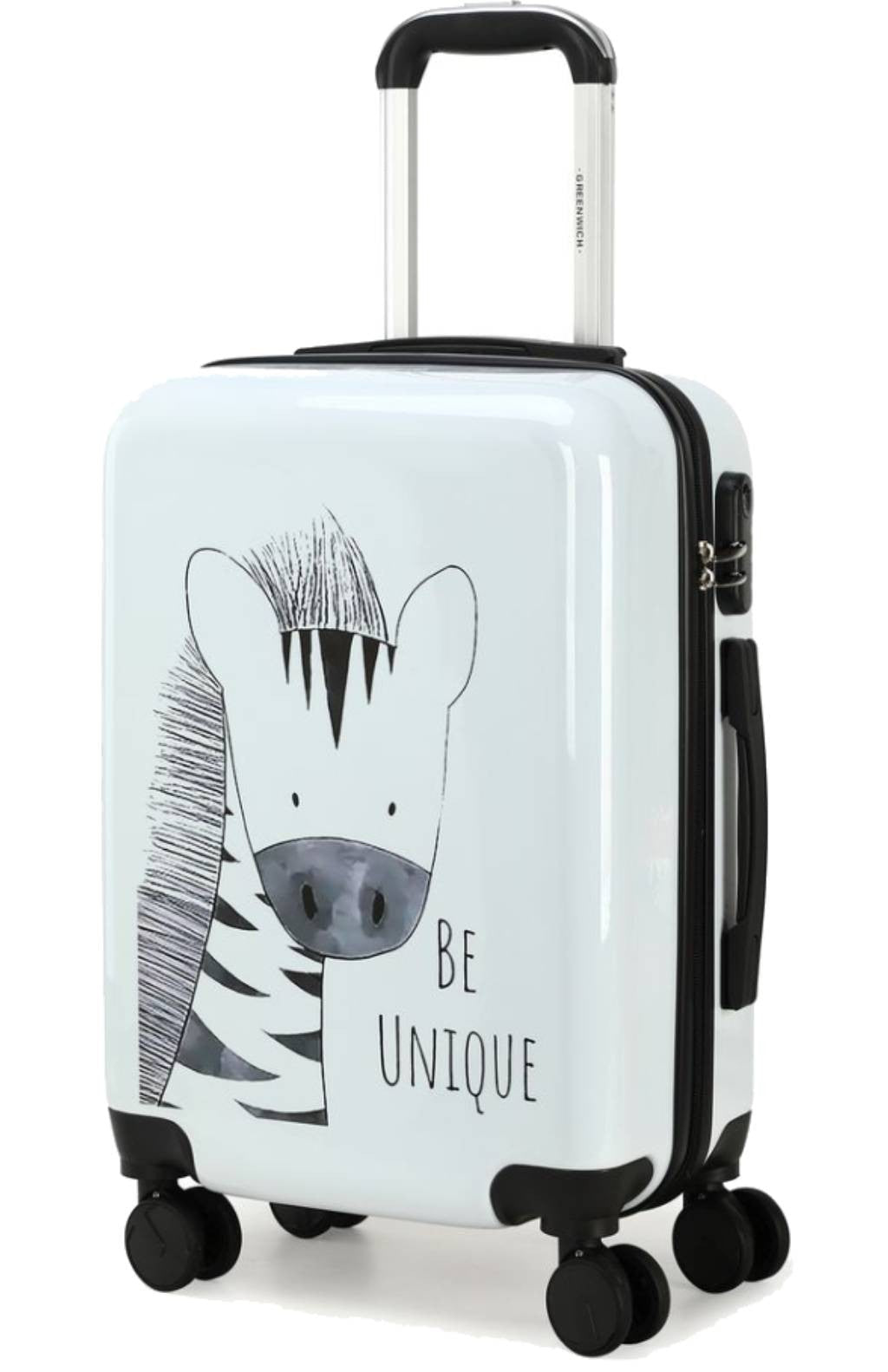 GREENWICH MALETA DE CABINA WHITE ZEBRA