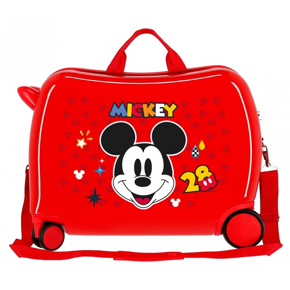 Maleta infantil 2 ruedas multidireccionales Mickey Get Moving