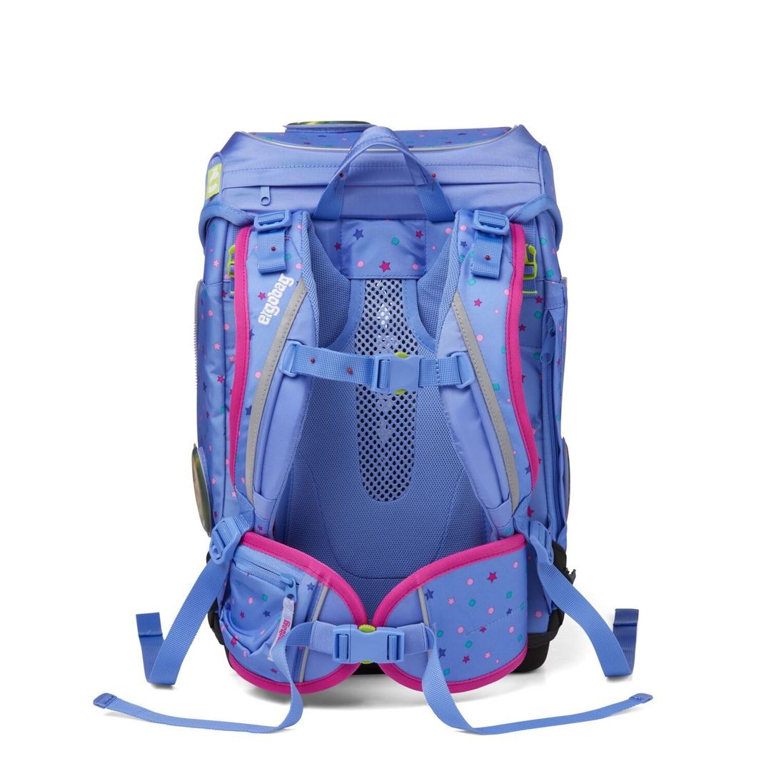 ERGOBAG Set de Mochila escolar rígida tipo cubo - AdoraBearl