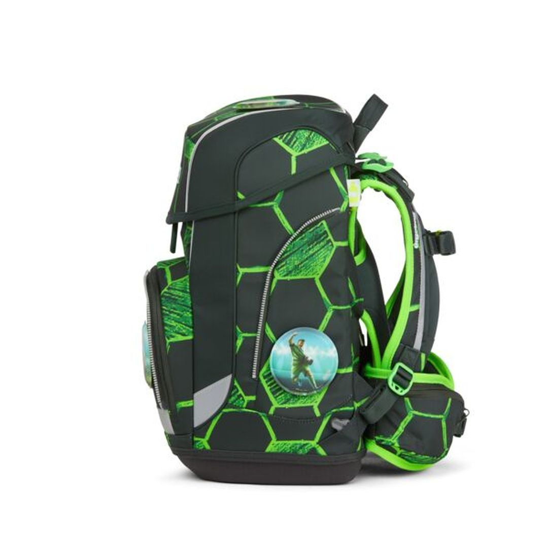 ERGOBAG Set de Mochila escolar rígida tipo cubo - AdoraBearl