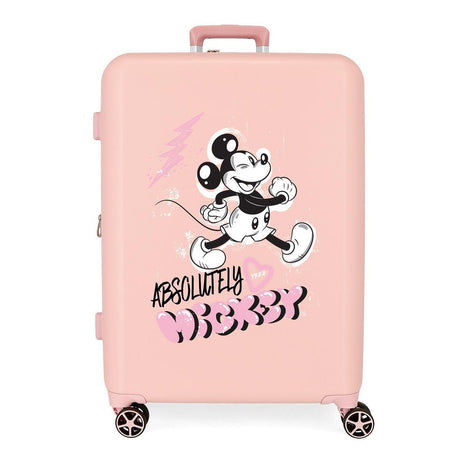 Maleta mediana rígida Disney MICKEY FRIENDLY 70cm Nude