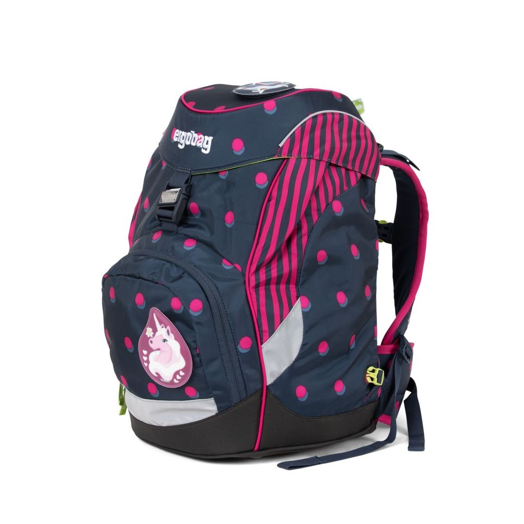 ERGOBAG Mochila escolar en set: Mochila, Bolsa de deporte, Carpeta, Estuche con lapiceros y Estuche vacio