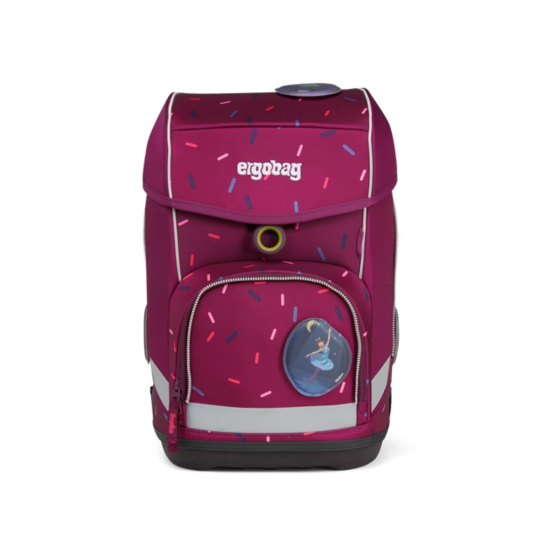 ERGOBAG Set de Mochila escolar rígida tipo cubo - StarlightBear