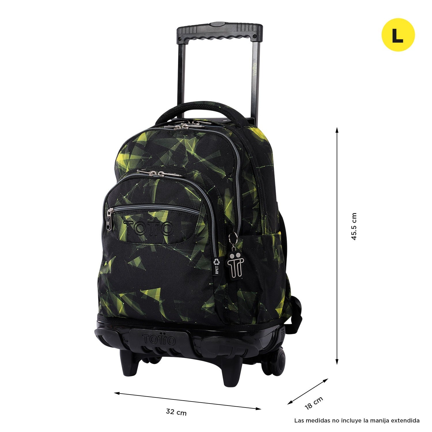 TOTTO Mochila escolar con ruedas – Renglones- 6C4 - Renjae