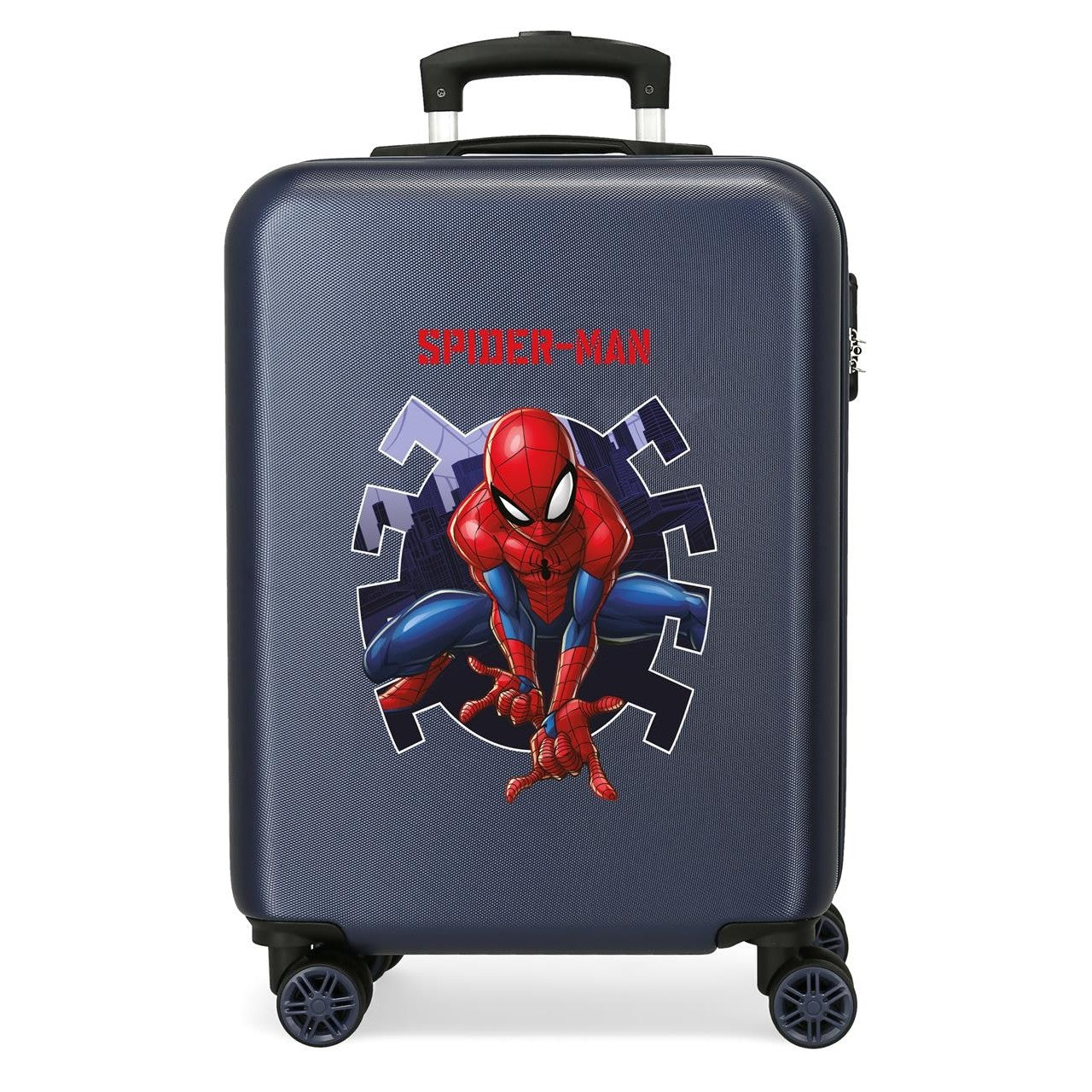 Maleta de cabina Spiderman Attack rígida 55 cm azul marino