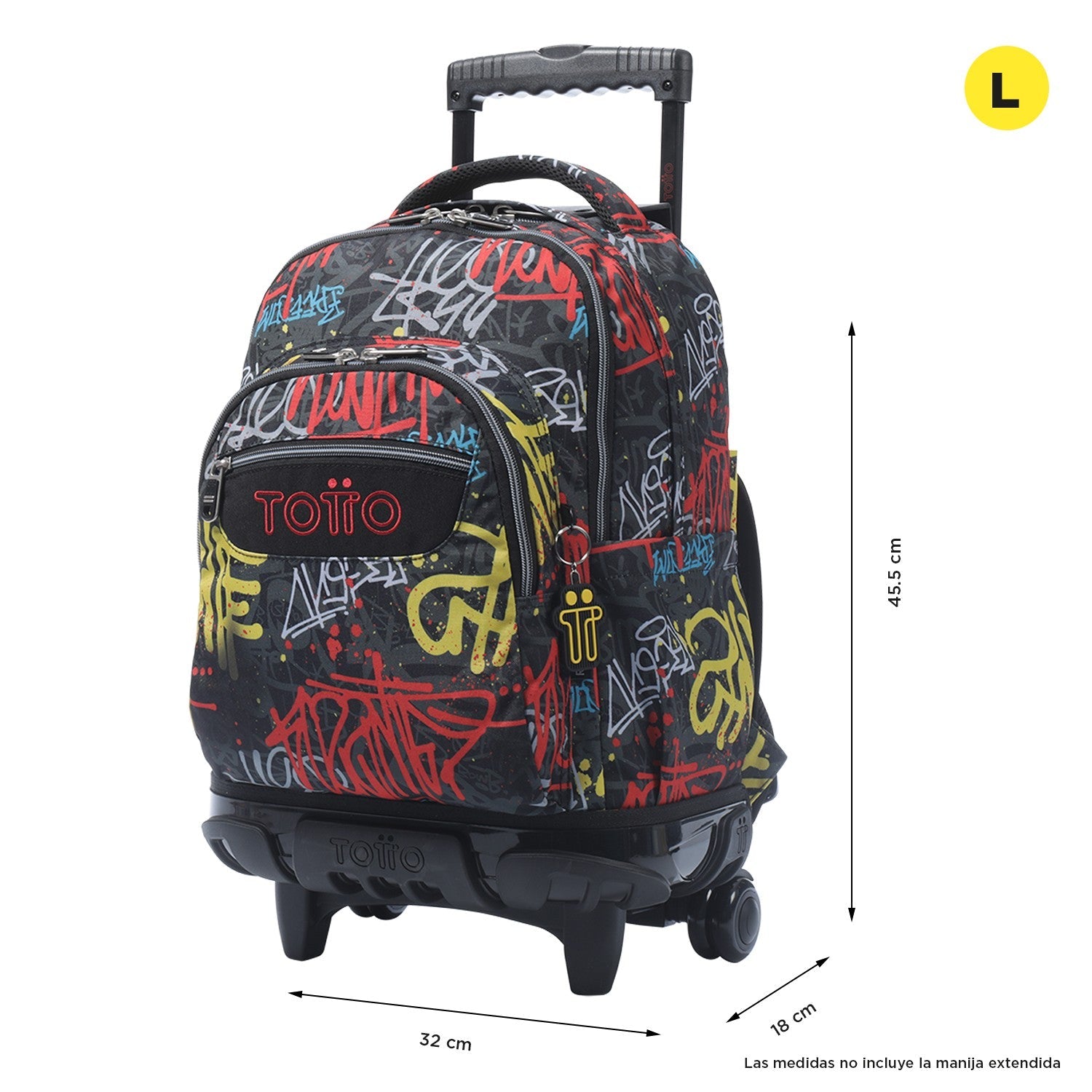 TOTTO Mochila escolar con ruedas – Renglones - 6CS Grafil