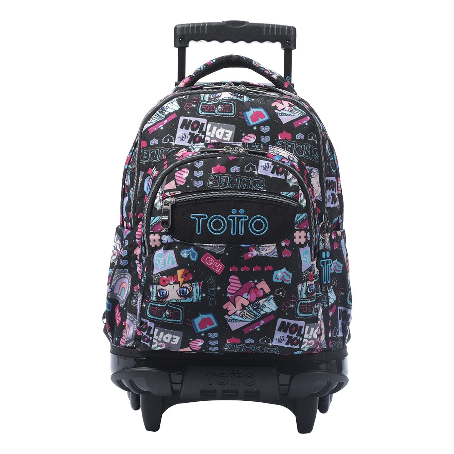 TOTTO Mochila escolar con ruedas – Renglones - 6CZ Misato