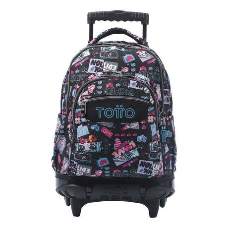 TOTTO Mochila escolar con ruedas – Renglones - 6CZ Misato