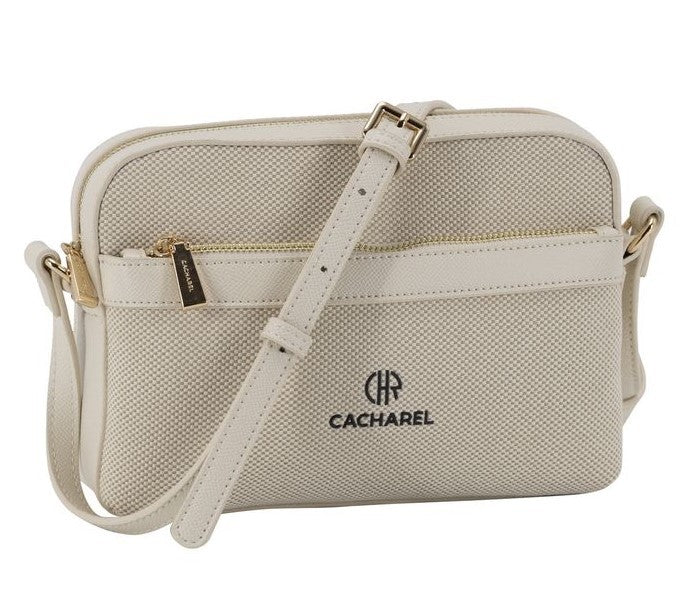 CACHAREL Bolso bandolera canva Beige