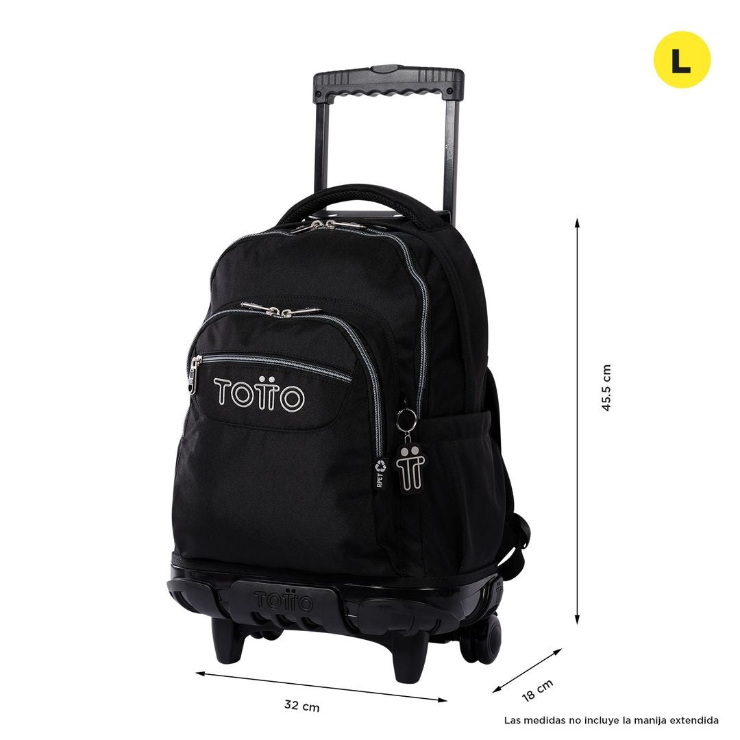 TOTTO Mochila escolar con ruedas – Renglones N01