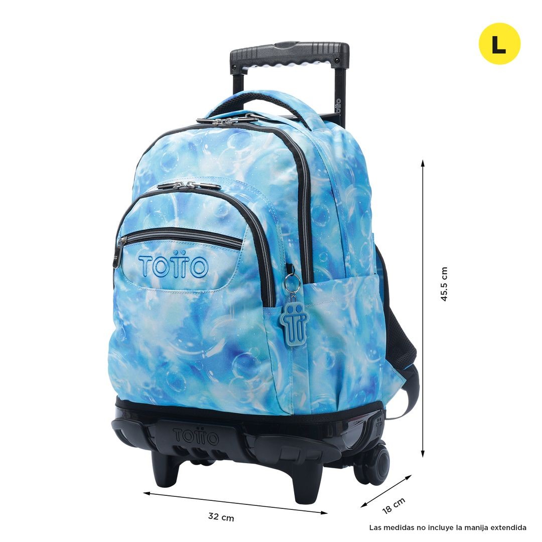 TOTTO Mochila escolar con ruedas – Renglones 9J7 Bubul