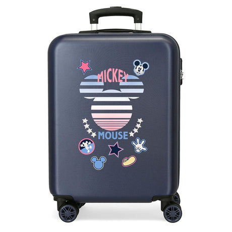 Maleta de Cabina Mickey Denim rígida 55cm