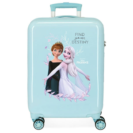 Maleta de cabina Frozen Memories rígida 55 cm turquesa