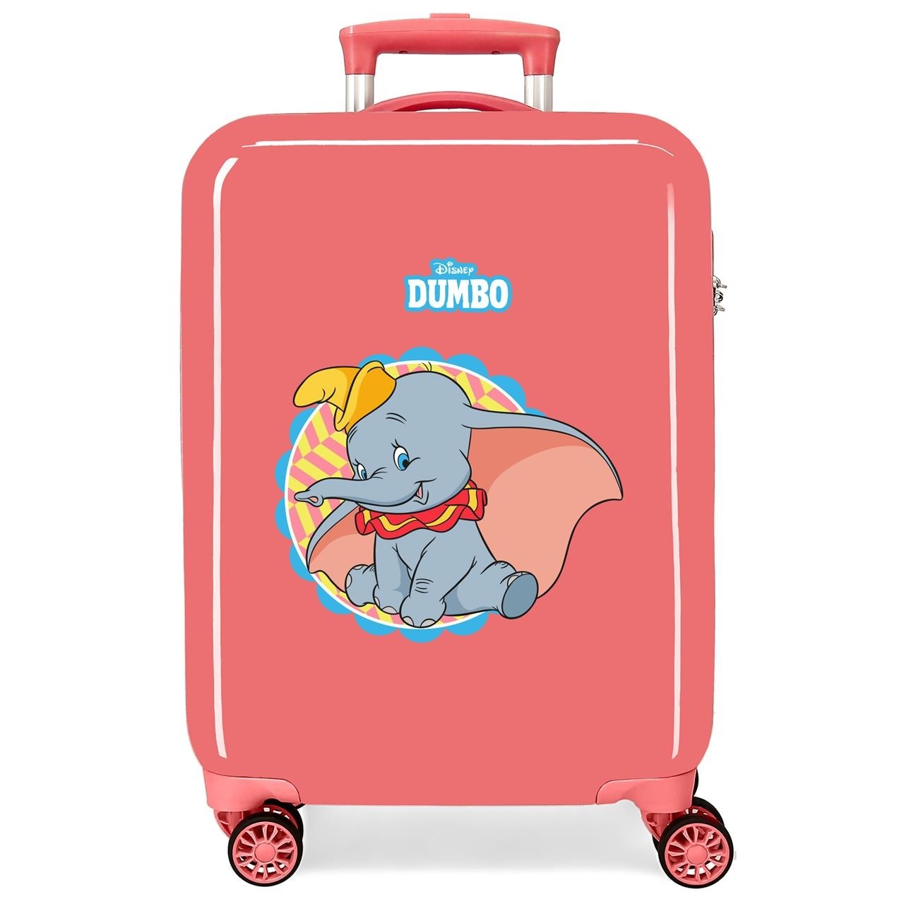 Maleta de cabina Dumbo Coral rígida 55 cm