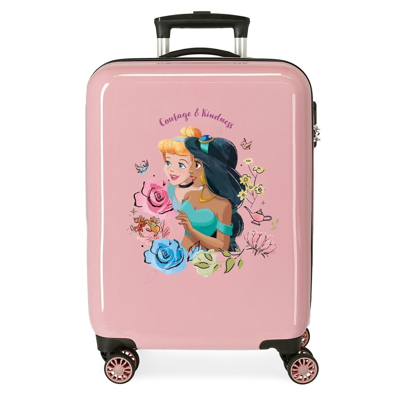 Maleta de cabina Princesas Courage & Kindness rígida 55 cm