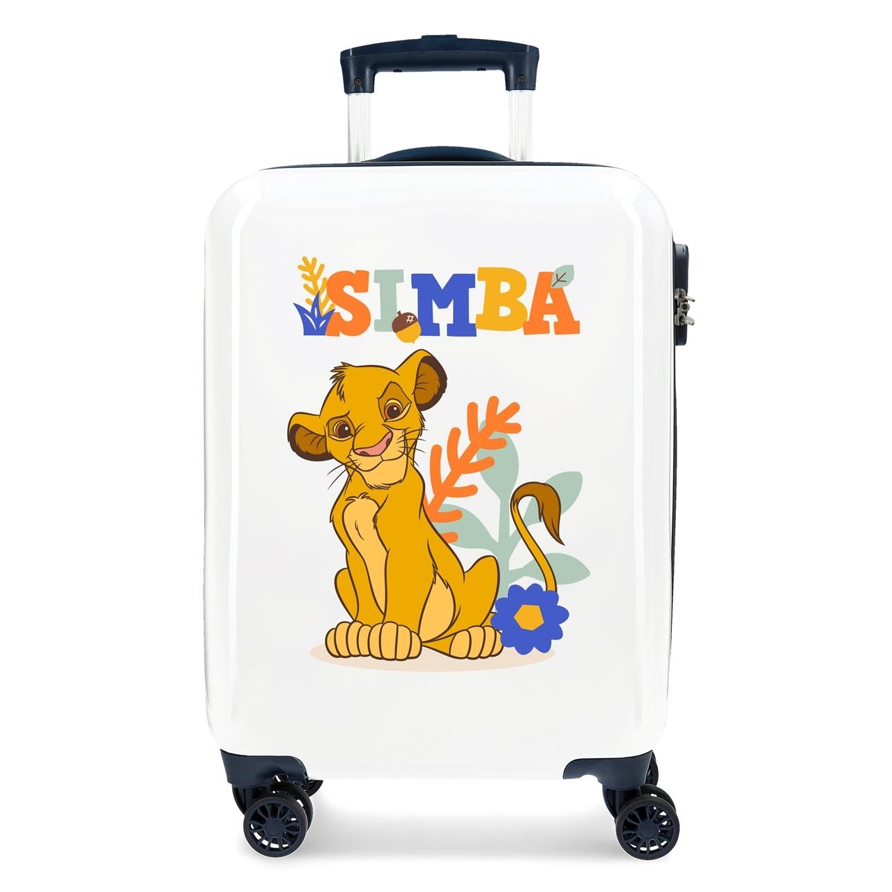 Maleta de cabina Simba Colors rígida 55 cm Blanco