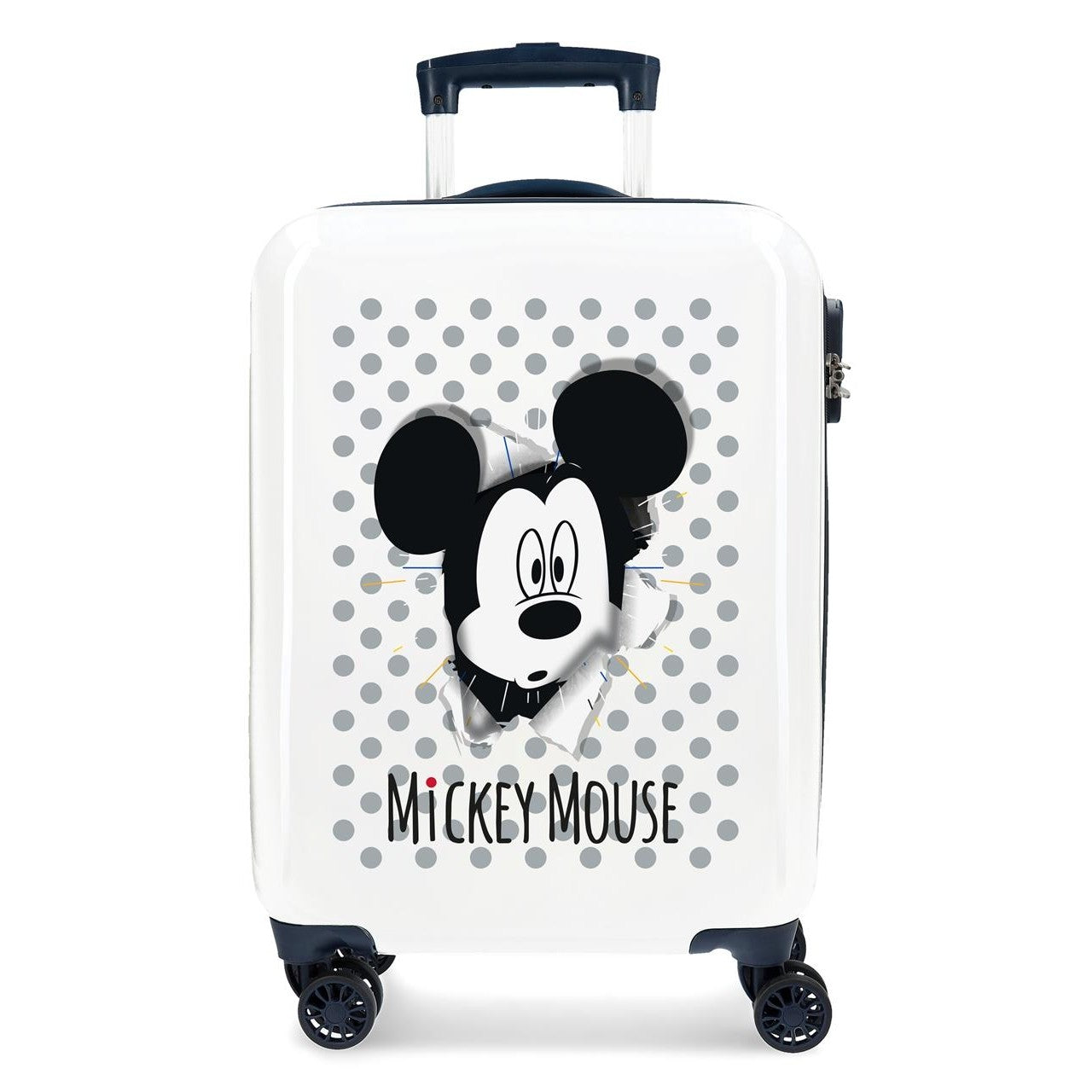 Maleta de cabina Mickey Mouse rígida 55cm azul