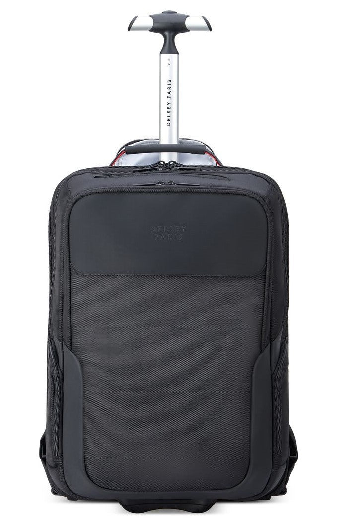 DELSEY PARVIS + MOCHILA DE VIAJE CON RUEDAS 2 COMPARTIMENTOS 17.3” Negro