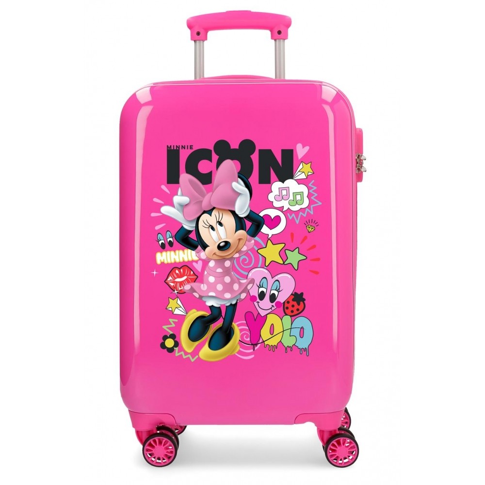 Maleta de cabina Minnie Hi Love Rígida azul