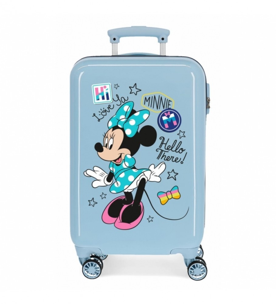 Maleta de cabina Minnie Hi Love Rígida azul