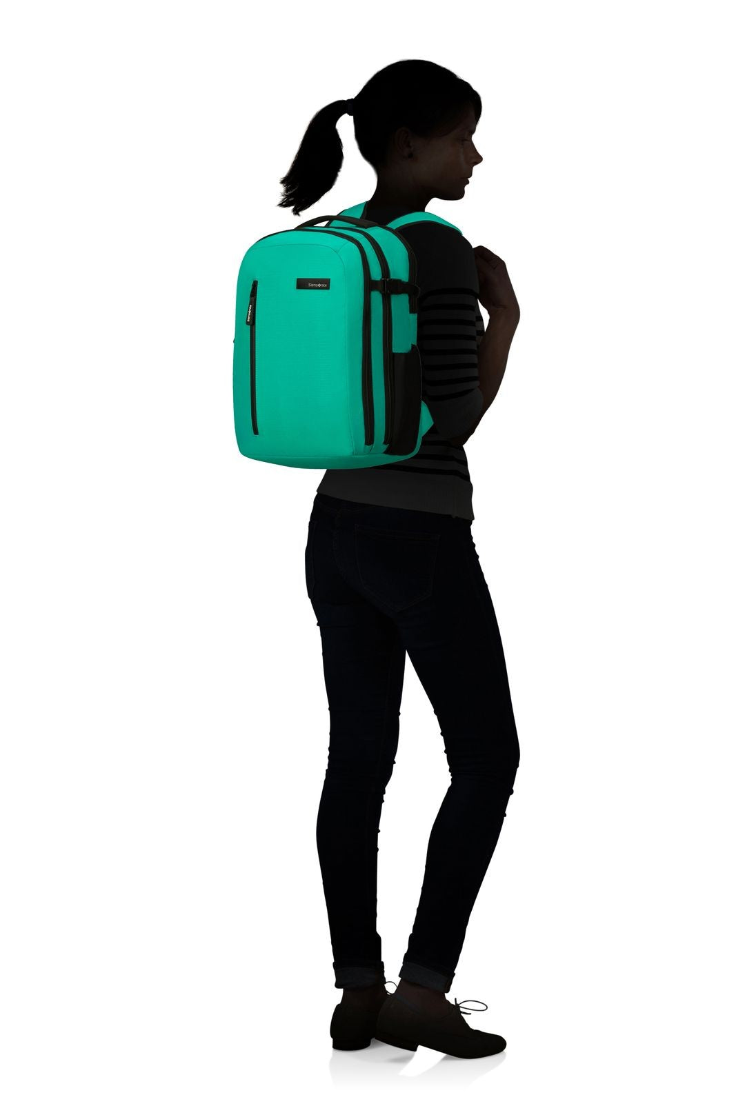 SET ROADER MALETA DE CABINA 55 CM Y MOCHILA PARA PORTÁTIL M - 15.6" – JUNGLE GREEN