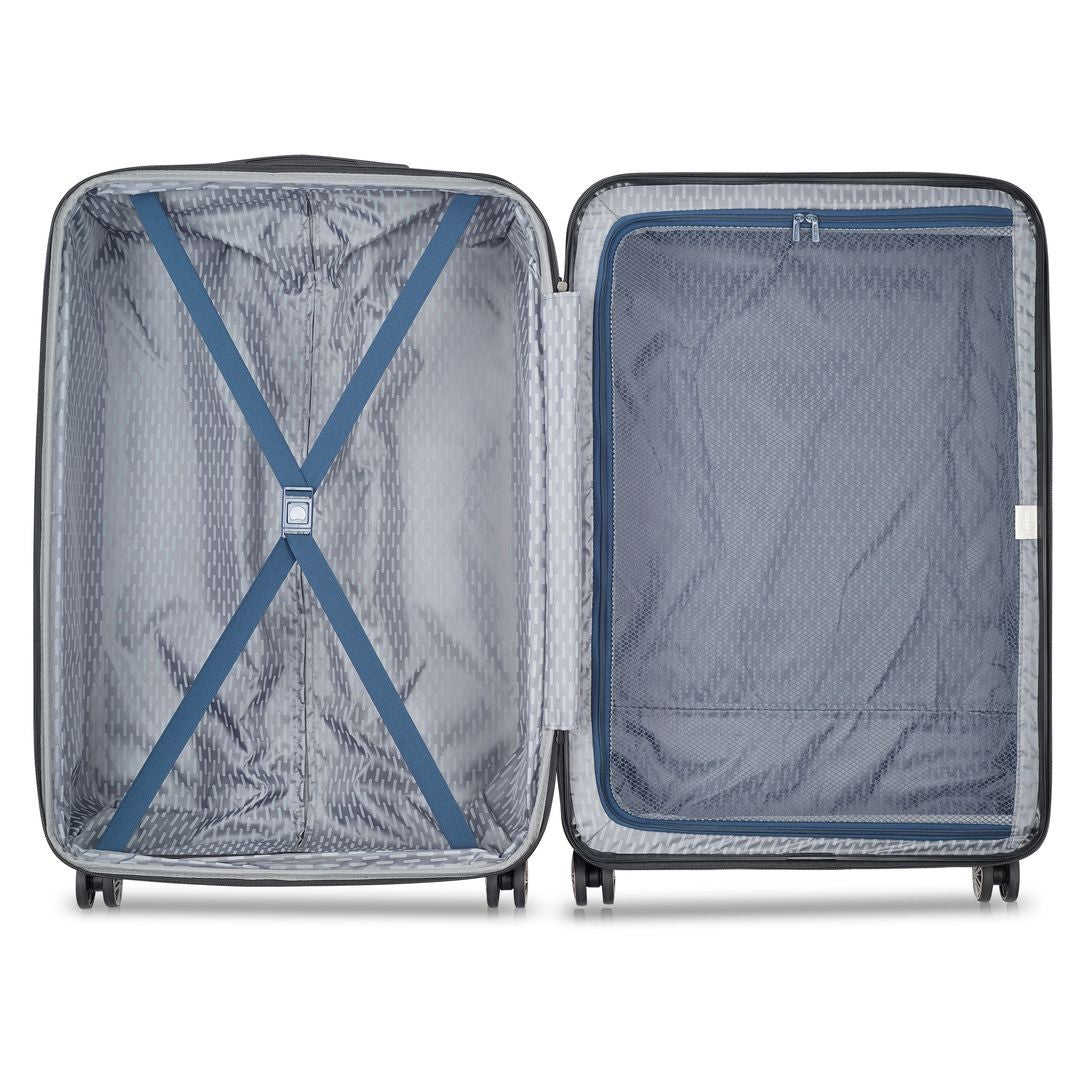 DELSEY SET AIR ARMOUR - 3 SUITCASES (L-77CM) (M-68CM) (S-55CM)