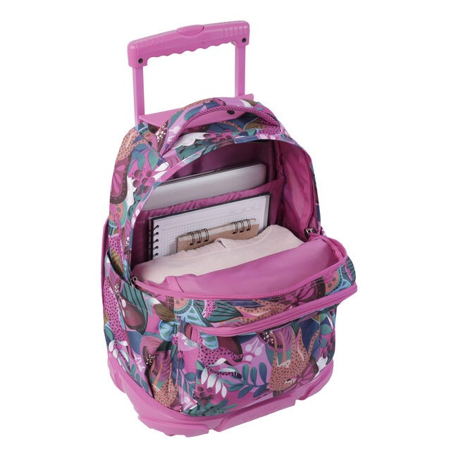 TOTTO Mochila escolar con ruedas Renglones + Estuche Tablero - 6CT Baski