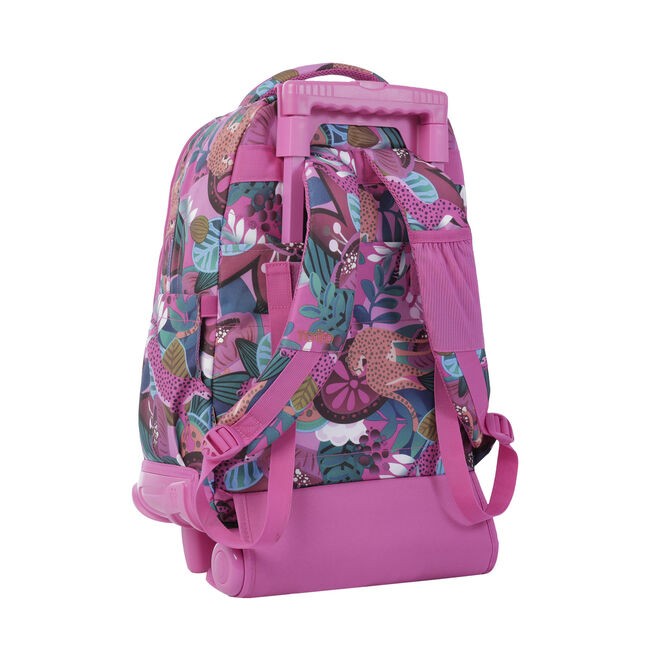 TOTTO Mochila escolar con ruedas Renglones + Estuche Tablero - 6CT Baski