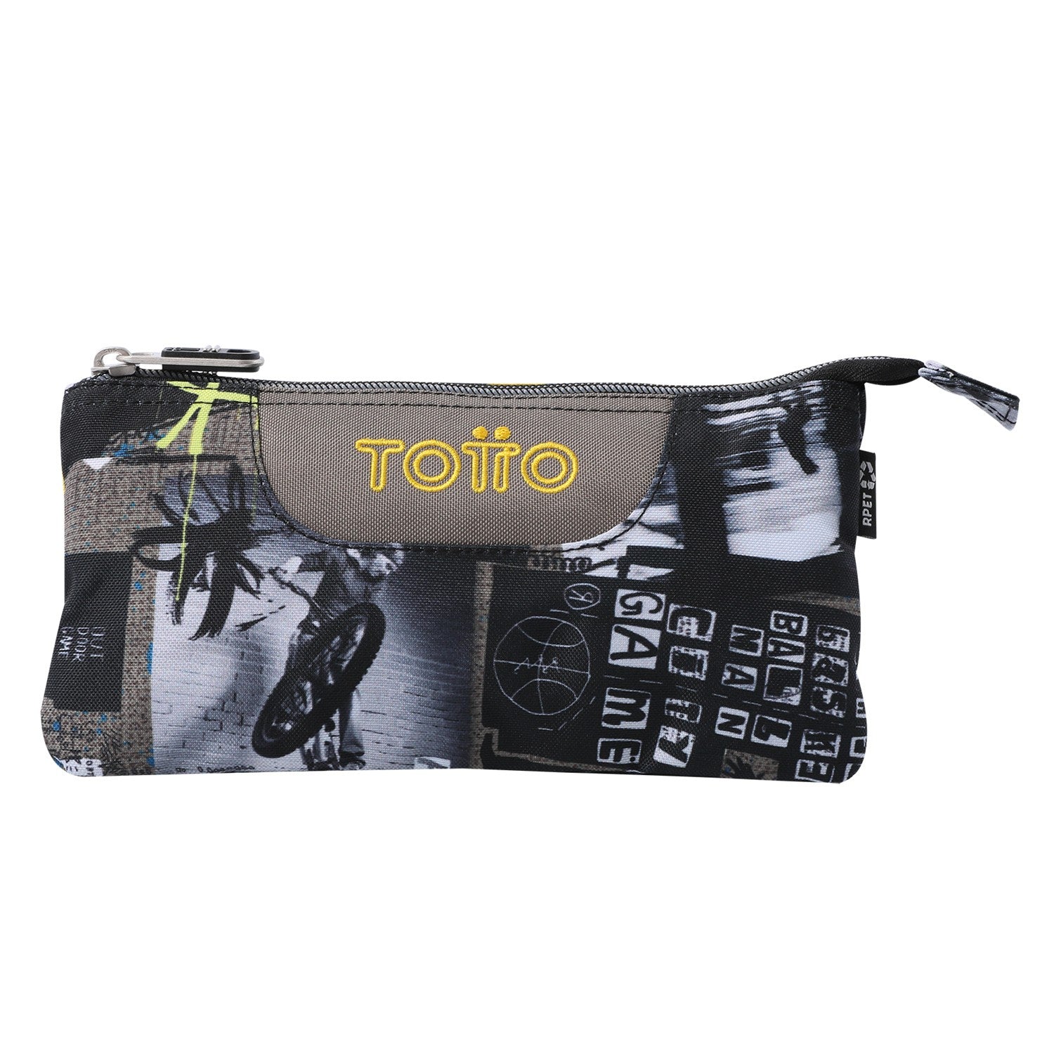 TOTTO Mochila escolar con ruedas Renglones + Estuche Tablero - 6CT Baski